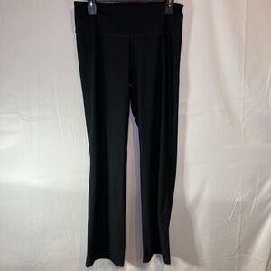 Energy Zone Women's Straight Leg Yoga‎ Black Pants Size Medium Athletic Soft